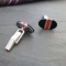 Red and Black sterling silver mens Cufflinks Red and Black sterling silver mens Cufflinks