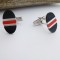 Red and Black silver Cufflinks Red and Black silver Cufflinks