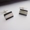 Striped mens cufflinks Striped mens cufflinks