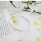 Handmade in the UK solid silver round bangle Handmade in the UK solid silver round bangle