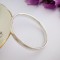 Mya solid silver chunky oval cross section bangle Mya solid silver chunky oval cross section bangle