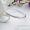 Phoebe large sterling silver bangle personalised interior and two grooves around the outside