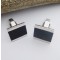 Munich Silver and Onyx Cufflinks Munich Silver and Onyx Cufflinks