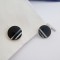 Rio Mother of Pearl and Onyx sterling silverCufflinks