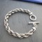 Sterling silver rope chain bracelet Sterling silver rope chain bracelet