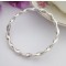Tia extra large size sterling silver bangle