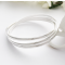 Triple russian bangle solid sterling silver