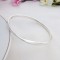 Trixie twist extra large size silver bangle