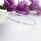 Violet Diamond Cut Facet Slave bangle