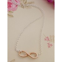 Rose Gold Infinity Necklace