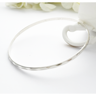 Christelle Hammered Slave Bangle 