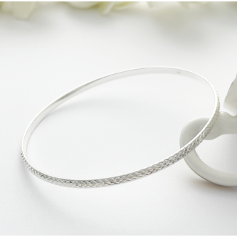 925 sterling silver slave bangle