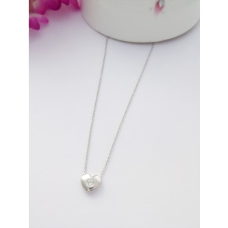 Georgini Esme Silver  Heart Pendant Necklace