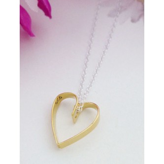 Tiffany Gold Heart Necklace