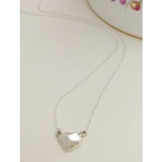 Victoria Silver Nugget Necklace