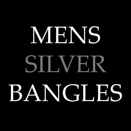 Mens Silver Bangles